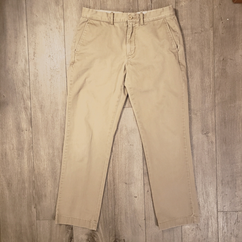 J CREW TAN KHAKI PANTS - 30x30